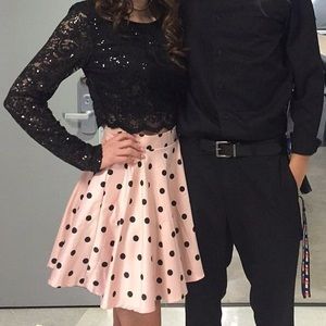 2 piece homecoming dress